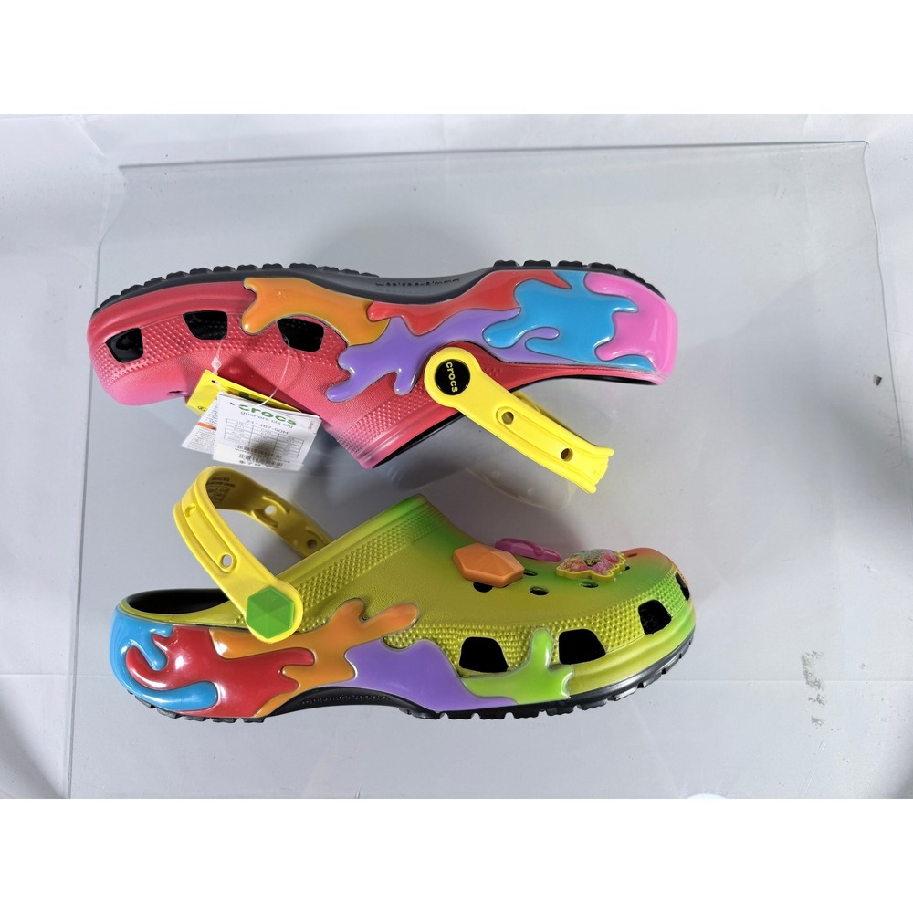 Crocs Gushers Classic Clog Men 11 Women 13 Colorful Jibbitz 211487-90H New - Picture 5 of 8